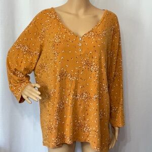Croft & Barrow Size 2X Floral Women’s Top